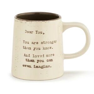 Demdaco Inspirational  Mug. “Dear You.”